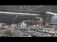 1.5KW τροφοδοσία 5 λεπίδων 7,3m 24ft JUNYI Βιομηχανικό HVLS Φανατικός οροφής για βιομηχανικό