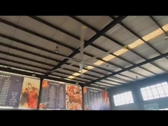 Μεγάλη ροή αέρα 7,3m 24FT Βιομηχανικός ανεμιστήρας HVLS με κινητήρα PMSM και λειτουργία εξοικονόμησης ενέργειας