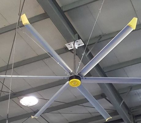 Υπερβολικά μεγάλοι ανώτατοι ανεμιστήρες HVLS