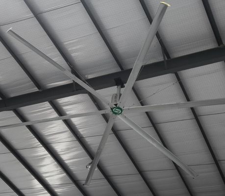 Αέρας ψύξη οροφή οροφή τεράστια 24 πόδια HVLS βιομηχανικοί ανεμιστήρες