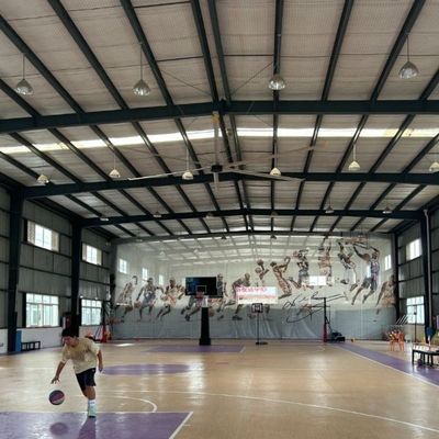 Καλή τιμή. Υπερ υψηλού όγκου αερισμός μπάσκετ τοποθέτηση οροφής HVLS ανεμιστήρα με ηλεκτρικό ρεύμα τύπου AC σε απευθείας σύνδεση