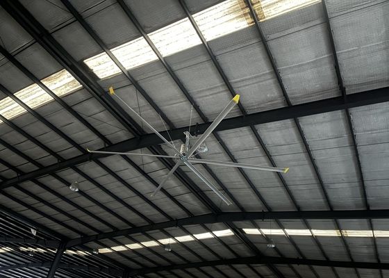 Καλή τιμή. Αλουμινίου Blade Βιομηχανική HVLS ανεμιστήρας οροφής για αποθήκη αγροτική εκπομπή Pmsm ανεμιστήρας κινητήρα σε απευθείας σύνδεση