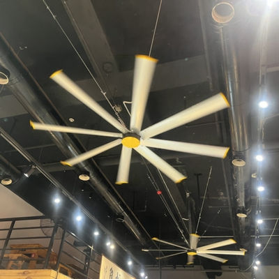 Καλή τιμή. Ελεγκτής HVLS Βιομηχανικές κυκλοφοριακές συσκευές αέρα με χαμηλό επίπεδο θορύβου ≤ 38db σε απευθείας σύνδεση