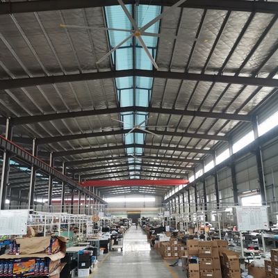 Καλή τιμή. 7.3m 24FT PMSM Motor Βιομηχανικός ανεμιστήρας οροφής για εξαερισμό αποθηκών και ψύξη αέρα σε απευθείας σύνδεση