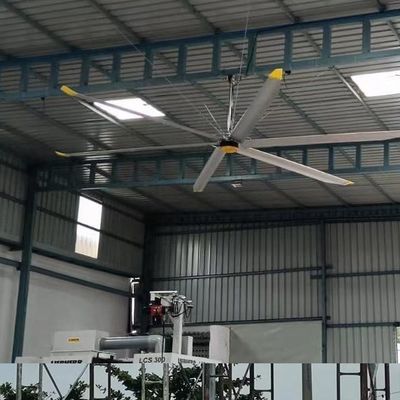 Καλή τιμή. Sliver Grey 5,0m 16ft Μεγάλος ανεμιστήρας οροφής HVLS για ψύξη και εξαερισμό αέρα σε απευθείας σύνδεση