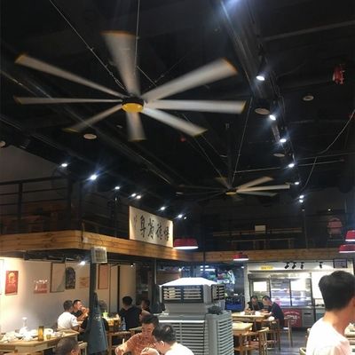 Καλή τιμή. 2.4m 8FT Brushless HVLS Ceiling Fan για αποθήκες και εμπορικούς χώρους Χωρίς συντήρηση σε απευθείας σύνδεση