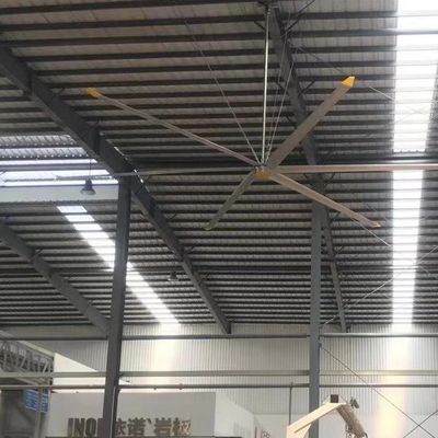 Καλή τιμή. Ενίσχυρος ανεμιστήρας HVLS βιομηχανικού τύπου 5Pcs Al-Mg Alloy Blade 7.3m 24FT για ψύξη και εξαερισμό αποθηκών σε απευθείας σύνδεση