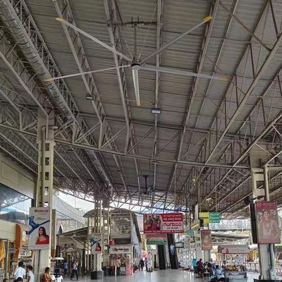 Καλή τιμή. 5.0m 16FT Ηλεκτρικός ανεμιστήρας οροφής HVLS με κινητήρα PMSM σε απευθείας σύνδεση