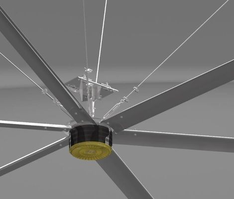 Καλή τιμή. 7.3 Μέτρο Διαμέτρου HVLs Βιομηχανικός ανεμιστήρας οροφής για ψύξη και εξαερισμό εργαστηρίων Επιλογή προσαρμογής σε απευθείας σύνδεση