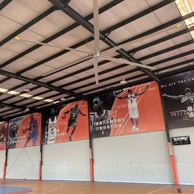 Καλή τιμή. Φανατικός ανεμιστήρας οροφής υψηλού όγκου χαμηλής ταχύτητας 750W ονομαστικής ισχύος Φανατικός ανεμιστήρας ροής αέρα Ιδανικός για αποθήκες και περιοχές παραγωγής σε απευθείας σύνδεση