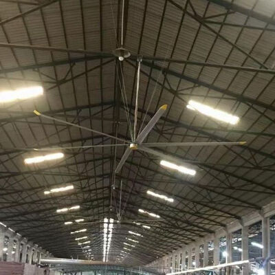 Καλή τιμή. Άλλουργινο κράμα λεπίδα βαρύ φορτίο μεγάλης χωρητικότητας ανεμιστήρας οροφής οροφή τοποθετημένη κατάλληλη για ψηλές οροφές και ευρύχωρα χώρα σε απευθείας σύνδεση