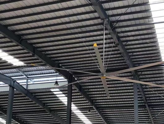 Καλή τιμή. Μεγάλος βιομηχανικός ανεμιστήρας οροφής για ψύξη και εξαερισμό σε απευθείας σύνδεση